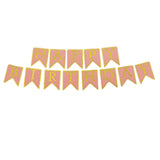 Happy Birthday Chain Letters Card - Pink, Home & Lifestyle, Decoration, Chase Value, Chase Value