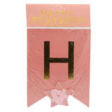 Happy Birthday Chain Letters Card - Pink, Home & Lifestyle, Decoration, Chase Value, Chase Value