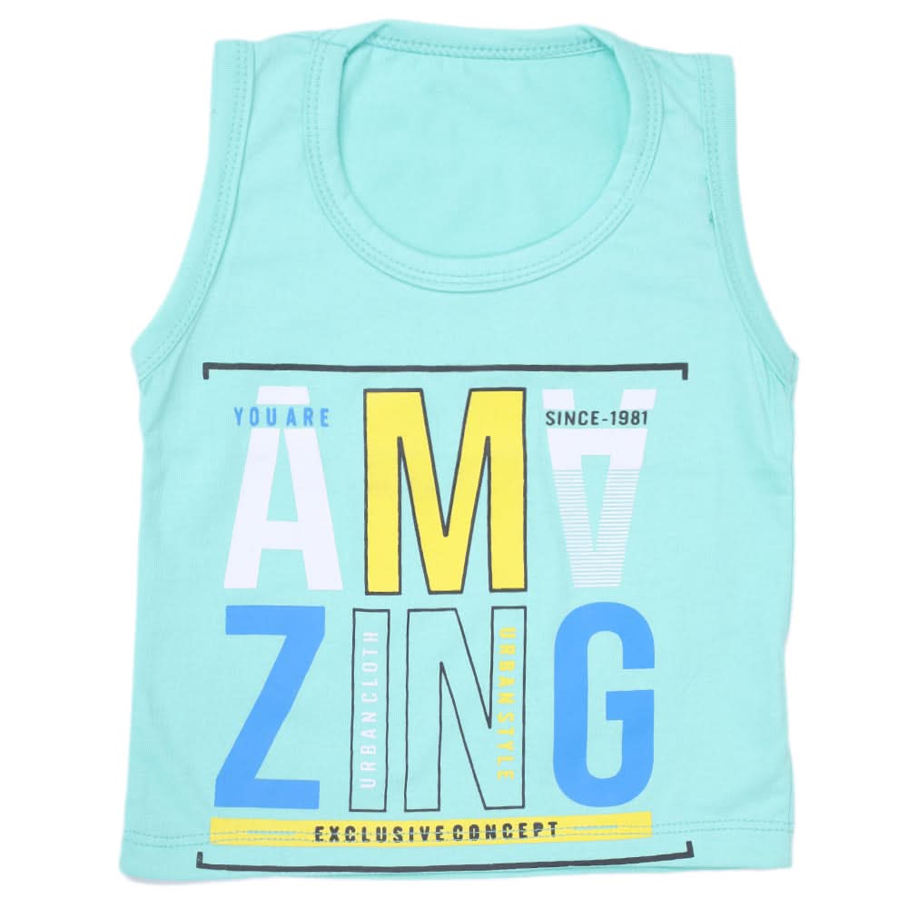 Boys Sando Shirt - Cyan, Kids, Boys Sando, Chase Value, Chase Value