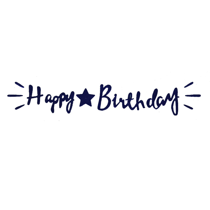 Happy Birthday Chain Joined Letters - Royal Blue, Home & Lifestyle, Decoration, Chase Value, Chase Value
