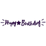 Happy Birthday Chain Joined Letters - Purple, Home & Lifestyle, Decoration, Chase Value, Chase Value