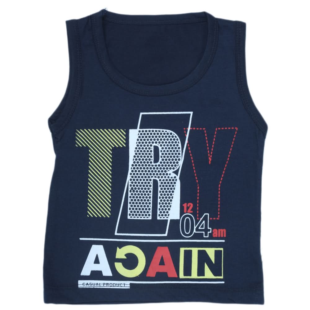 Boys Sando Shirt  - Navy Blue, Kids, Boys Sando, Chase Value, Chase Value