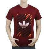 Men's Half Sleeves T-Shirt - Maroon, Men, T-Shirts And Polos, Chase Value, Chase Value