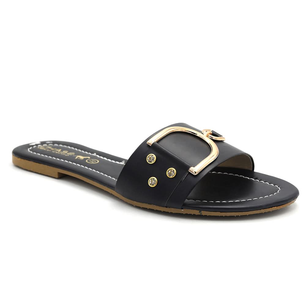 Women's Fancy Slippers KL-051 - Black, Women, Slippers, Chase Value, Chase Value