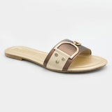 Women's Fancy Slippers KL-051 - Golden, Women, Slippers, Chase Value, Chase Value