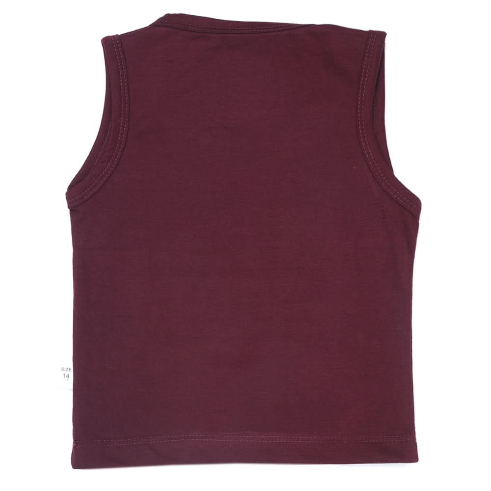 Boys Sando Shirt - Maroon, Kids, Boys Sando, Chase Value, Chase Value