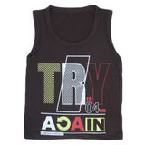 Boys Sando Shirt  - Dark Brown, Kids, Boys Sando, Chase Value, Chase Value