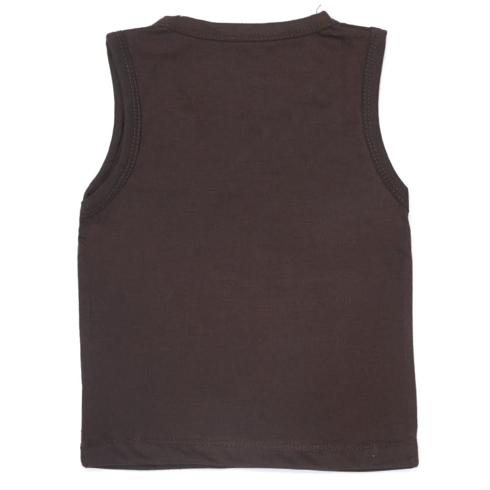 Boys Sando Shirt  - Dark Brown, Kids, Boys Sando, Chase Value, Chase Value