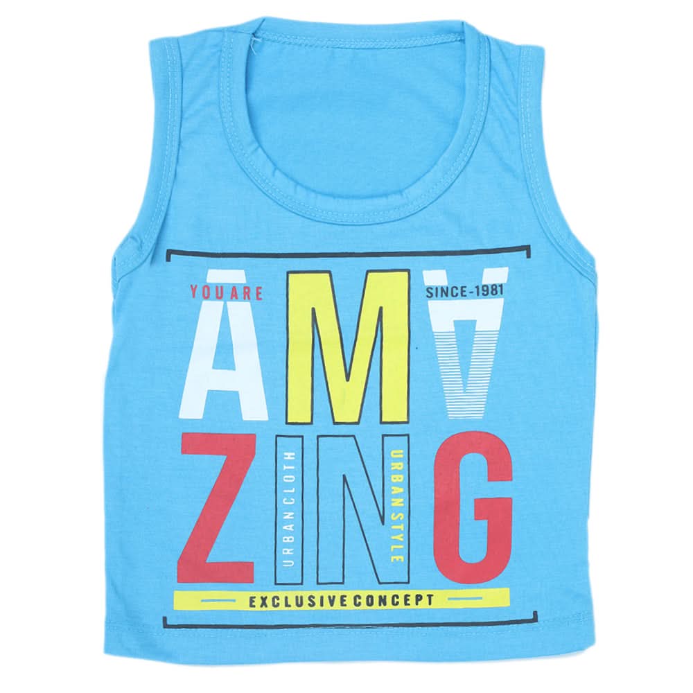 Boys Sando Shirt  - Blue, Kids, Boys Sando, Chase Value, Chase Value