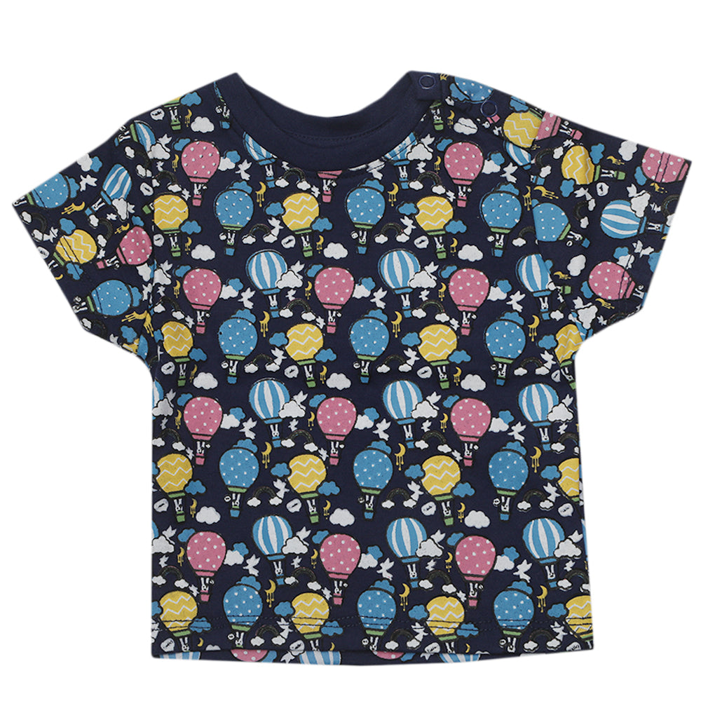 Eminent Newborn Girls T-Shirt - Navy Blue, Kids, Newborn Girls T-Shirts, Eminent, Chase Value