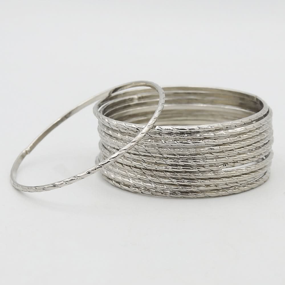 Women's Fancy Bangles - Silver, Women, Bangles & Bracelets, Chase Value, Chase Value