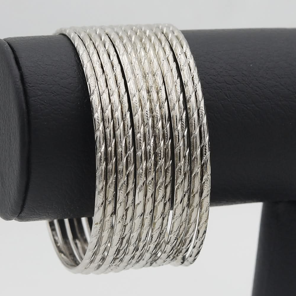 Women's Fancy Bangles - Silver, Women, Bangles & Bracelets, Chase Value, Chase Value