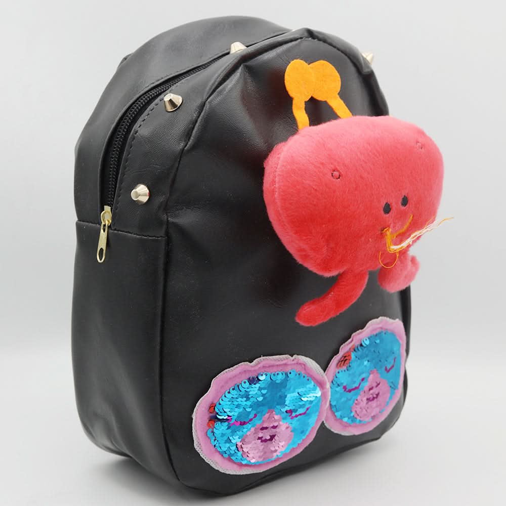 Girls Backpack 7572D - Black, Kids, Kids Bags, Chase Value, Chase Value
