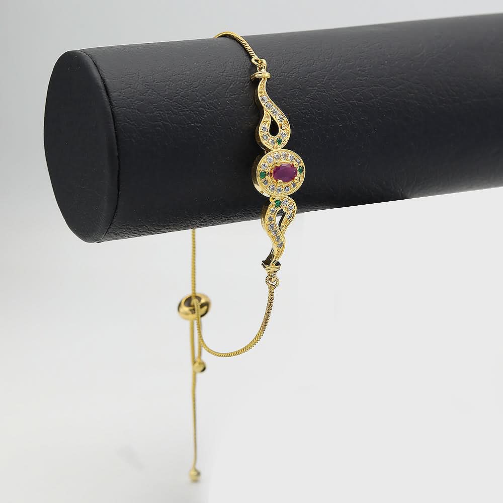 Women's American Diamond Bracelet - Red, Women, Bangles & Bracelets, Chase Value, Chase Value