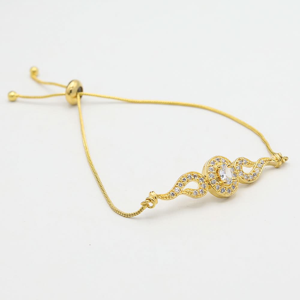 Women's American Diamond Bracelet - Golden, Women, Bangles & Bracelets, Chase Value, Chase Value