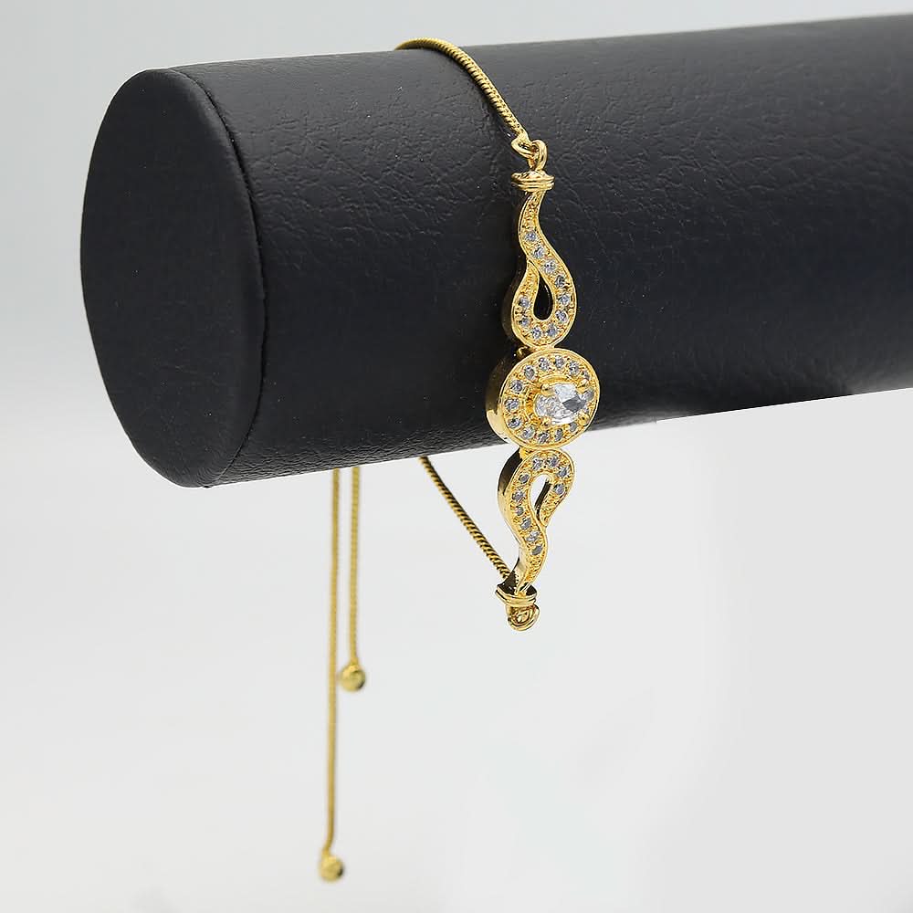 Women's American Diamond Bracelet - Golden, Women, Bangles & Bracelets, Chase Value, Chase Value