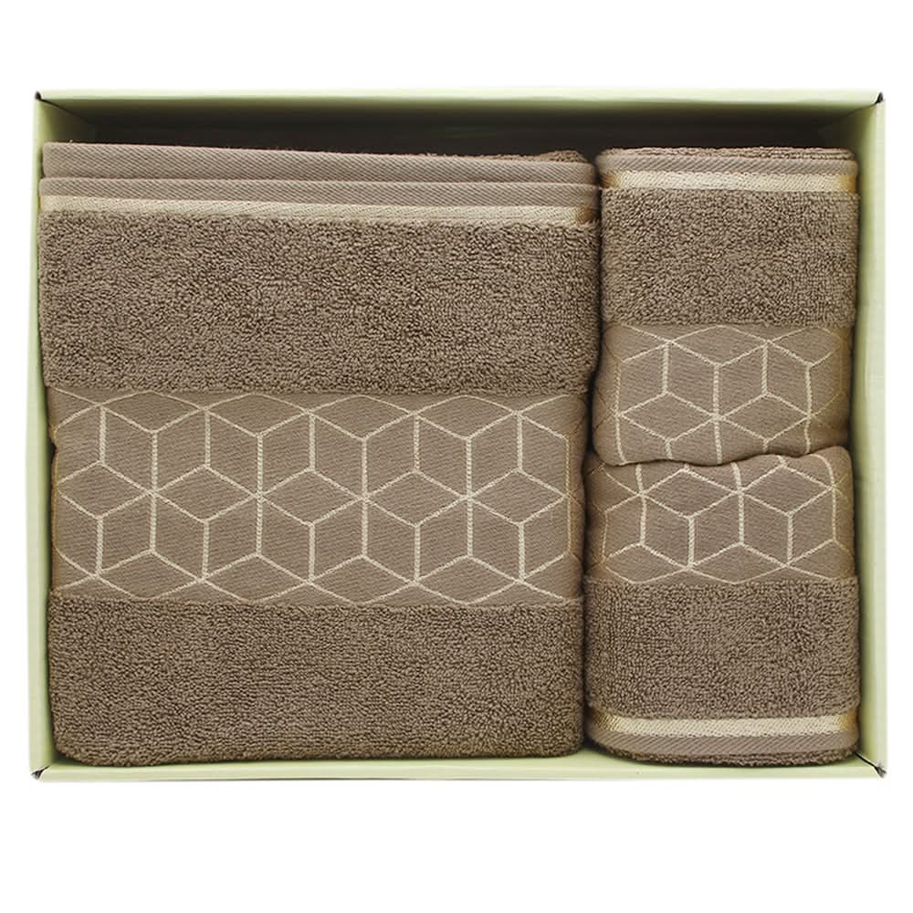 Towel Set Of 3 - Brown, Home & Lifestyle, Bath Towels, Chase Value, Chase Value