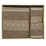 Towel Set Of 3 - Brown, Home & Lifestyle, Bath Towels, Chase Value, Chase Value