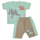 Newborn Boys Half Sleeves Suit - Cyan, Kids, Newborn Boys Sets And Suits, Chase Value, Chase Value