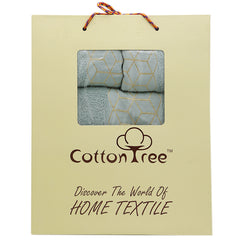 Towel Set Of 3 - Cyan, Home & Lifestyle, Bath Towels, Chase Value, Chase Value
