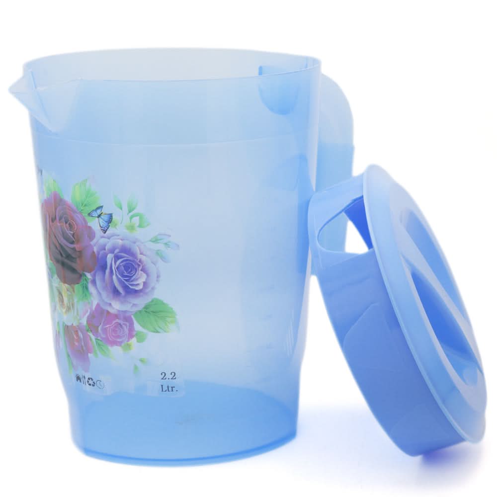 Flower Water Jug 2.2 Litter - Blue, Home & Lifestyle, Glassware & Drinkware, Chase Value, Chase Value