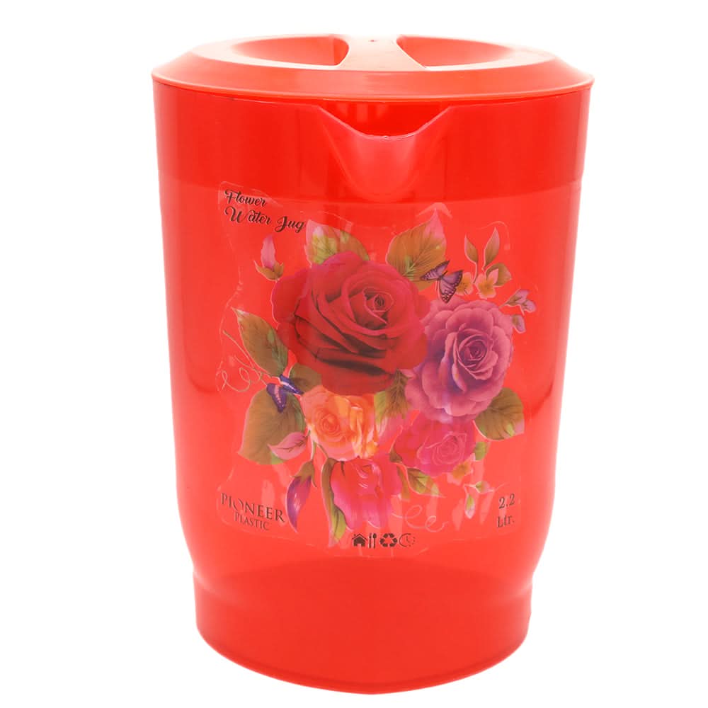 Flower Water Jug 2.2 Litter - Red, Home & Lifestyle, Glassware & Drinkware, Chase Value, Chase Value