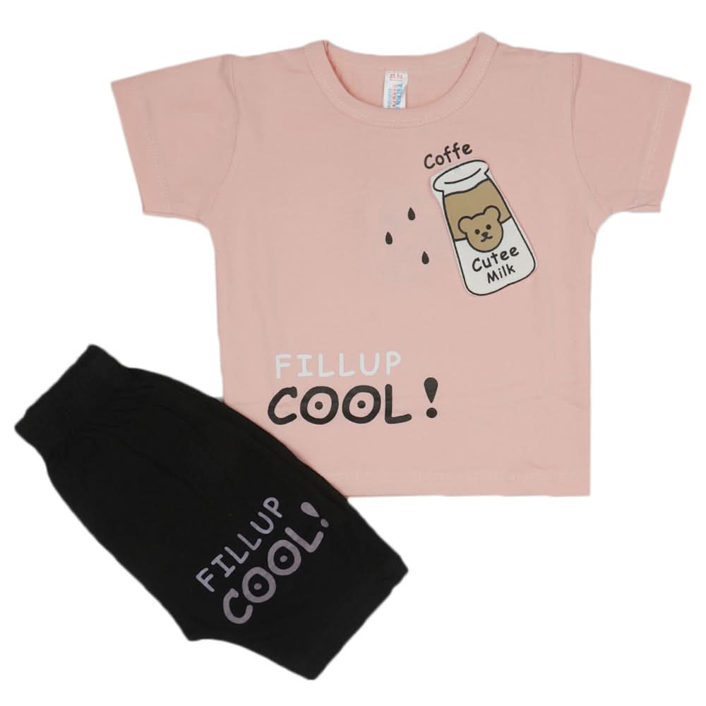 Newborn Boys Half Sleeves Suit - Pink, Kids, Newborn Boys Sets And Suits, Chase Value, Chase Value