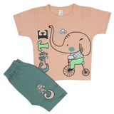 Newborn Boys Half Sleeves Suit - Peach, Kids, Newborn Boys Sets And Suits, Chase Value, Chase Value