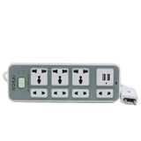 Nokai Extention Board With USB 50 - Grey, Home & Lifestyle, Extension Board, Chase Value, Chase Value