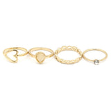 Women's Ring 4Pc - Off White, Women, Finger Rings, Chase Value, Chase Value
