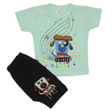 Newborn Boys Half Sleeves Suit - Sea Green, Kids, Newborn Boys Sets And Suits, Chase Value, Chase Value