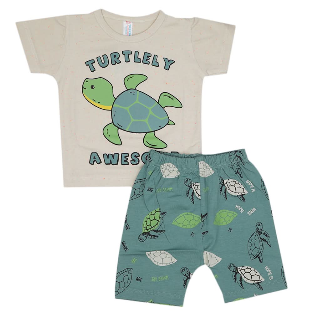 Newborn Boys Half Sleeves Suit - Fawn, Kids, Newborn Boys Sets And Suits, Chase Value, Chase Value