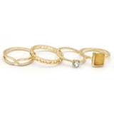 Women's Ring 4Pc - Off White, Women, Finger Rings, Chase Value, Chase Value