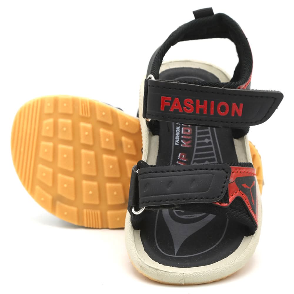 Boys Sandal - Black & Red, Kids, Boys Sandals, Chase Value, Chase Value