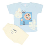 Newborn Boys Half Sleeves Suit - Blue, Kids, Newborn Boys Sets And Suits, Chase Value, Chase Value