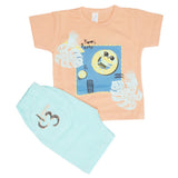 Newborn Boys Half Sleeves Suit - Peach, Kids, Newborn Boys Sets And Suits, Chase Value, Chase Value
