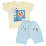 Newborn Boys Half Sleeves Suit - Lemon, Kids, Newborn Boys Sets And Suits, Chase Value, Chase Value