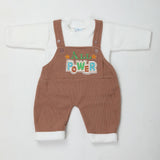 Newborn Boys Full Sleeves Romper - Brown, Kids, NB Boys Rompers, Chase Value, Chase Value