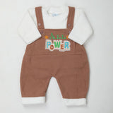Newborn Boys Full Sleeves Romper - Brown, Kids, NB Boys Rompers, Chase Value, Chase Value