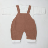 Newborn Boys Full Sleeves Romper - Brown, Kids, NB Boys Rompers, Chase Value, Chase Value