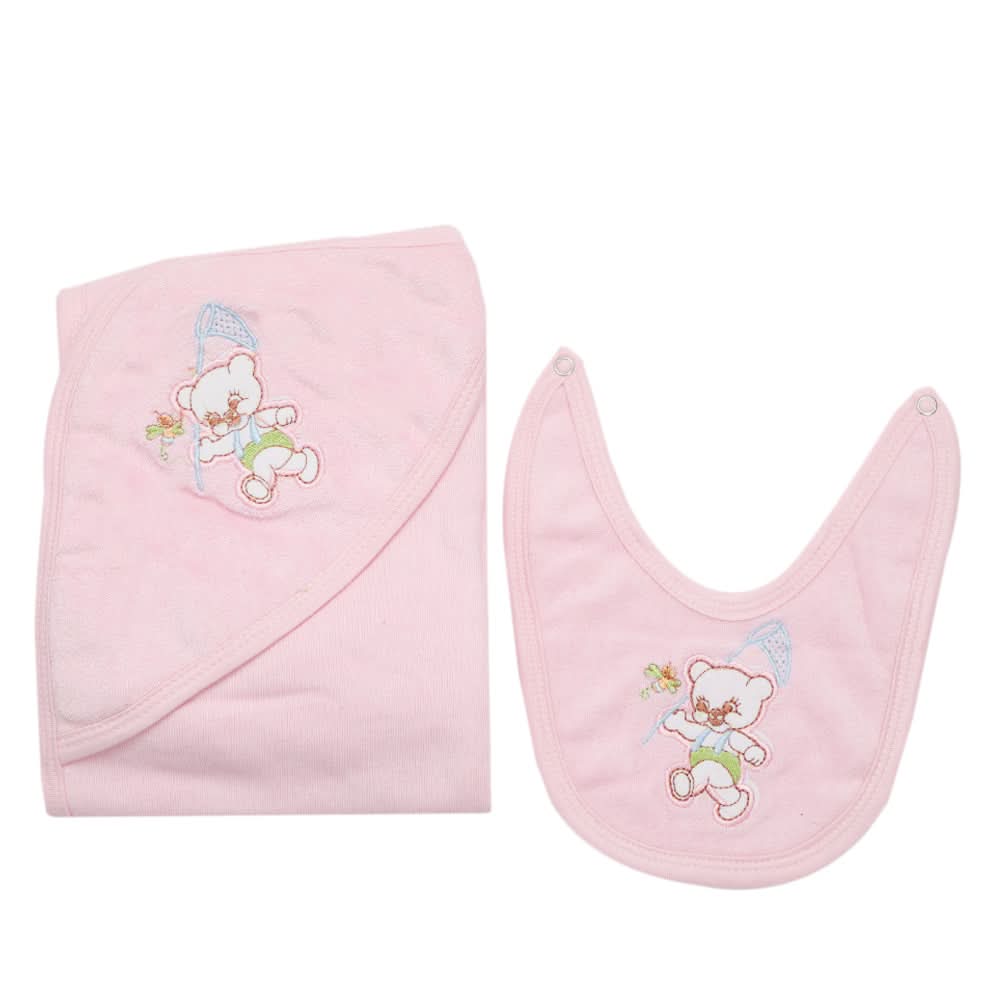 Newborn Bath Towel - Pink, Home & Lifestyle, Bath Towels, Chase Value, Chase Value