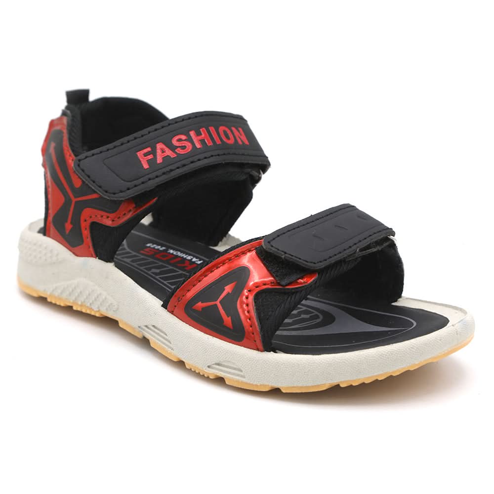 Boys Sandal - Black & Red, Kids, Boys Sandals, Chase Value, Chase Value