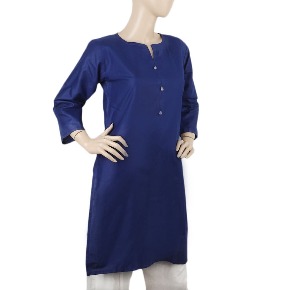 Women's Plain Kurti - Royal Blue, Women, Ready Kurtis, Chase Value, Chase Value