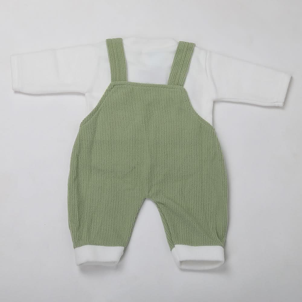 Newborn Boys Full Sleeves Romper - Green, Kids, NB Boys Rompers, Chase Value, Chase Value