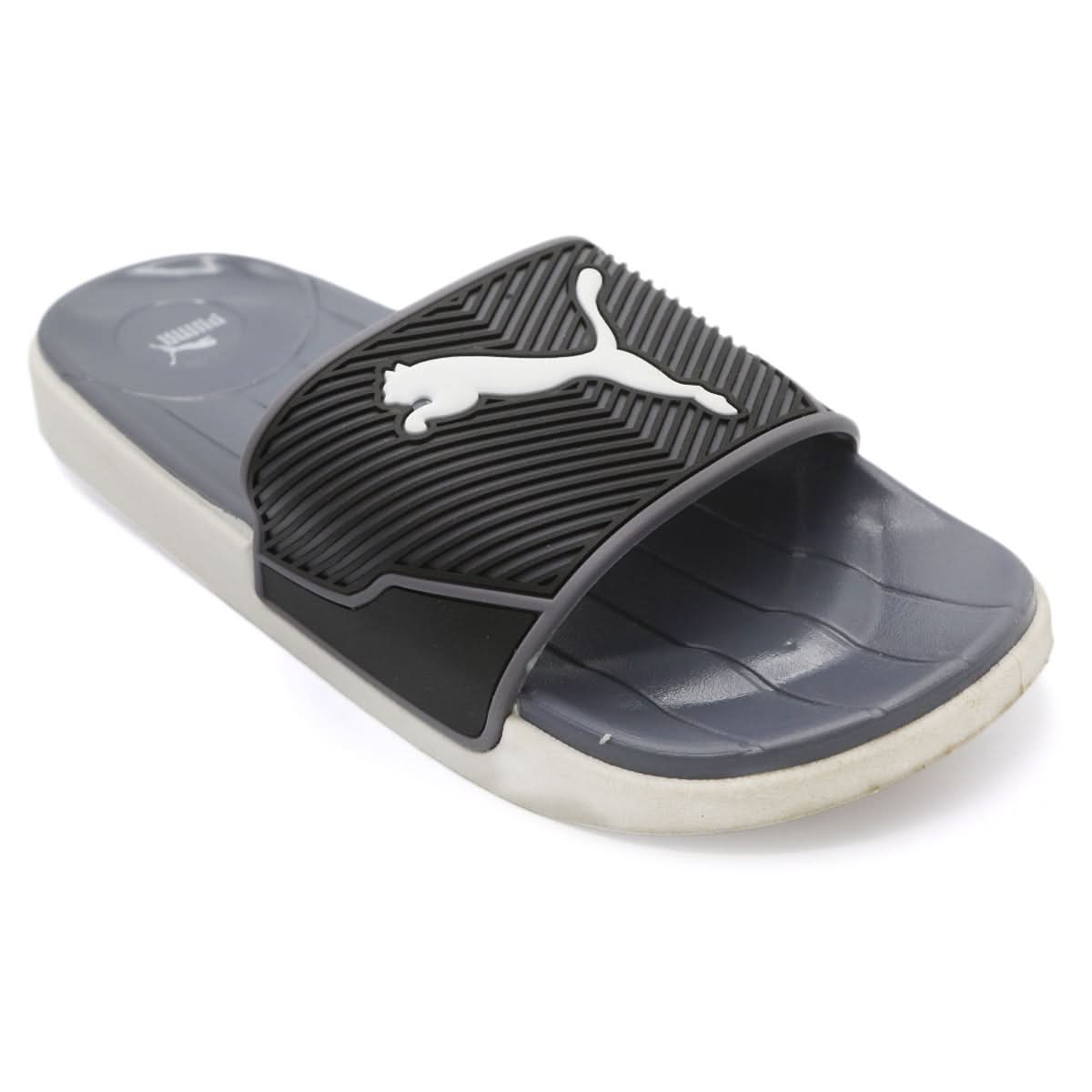 Mens Slipper Puma 018 - Black Grey, Men, Slippers, Chase Value, Chase Value