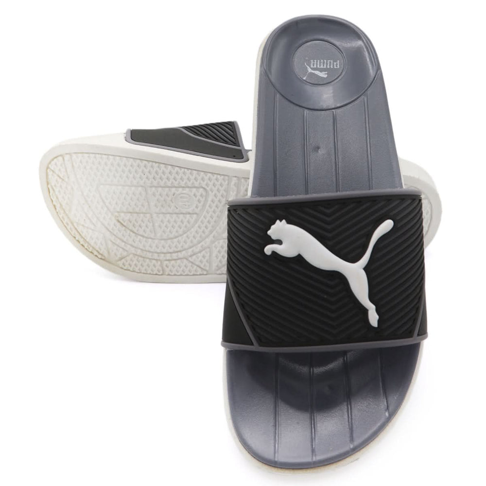 Mens Slipper Puma 018 - Black Grey, Men, Slippers, Chase Value, Chase Value
