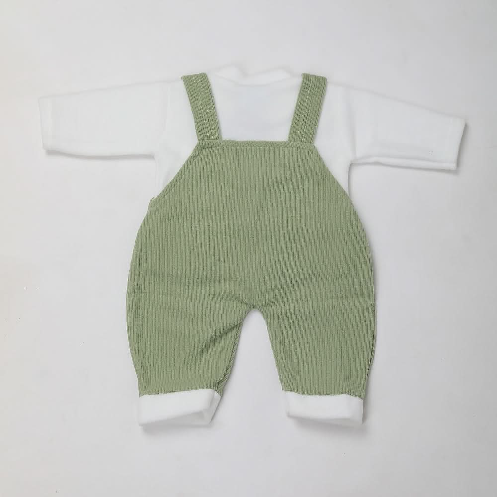 Newborn Boys Full Sleeves Romper - Green, Kids, NB Boys Rompers, Chase Value, Chase Value
