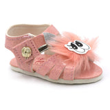Newborn Baby Sandal Rabbit Fur - Peach, Kids, Newborn Caps, Shoes & Socks, Chase Value, Chase Value
