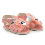 Newborn Baby Sandal Rabbit Fur - Peach, Kids, Newborn Caps, Shoes & Socks, Chase Value, Chase Value