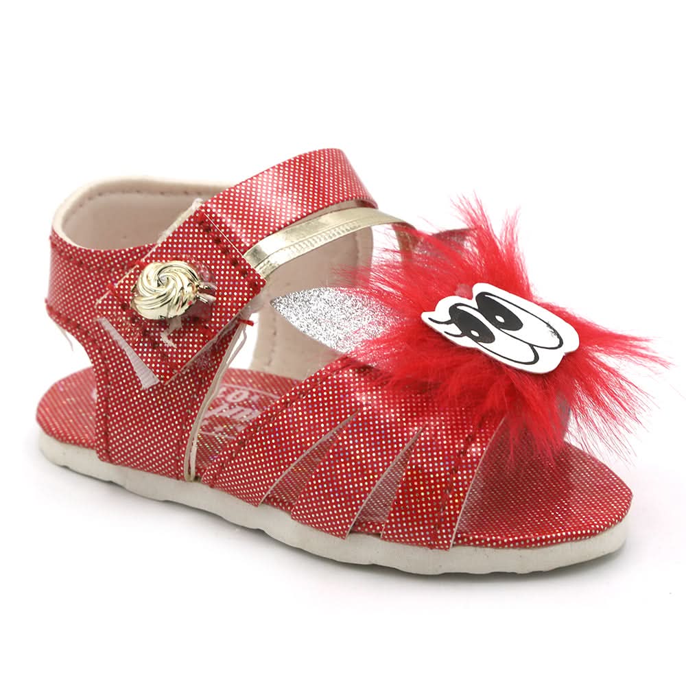 Newborn Baby Sandal Rabbit Fur - Red, Kids, Newborn Caps, Shoes & Socks, Chase Value, Chase Value